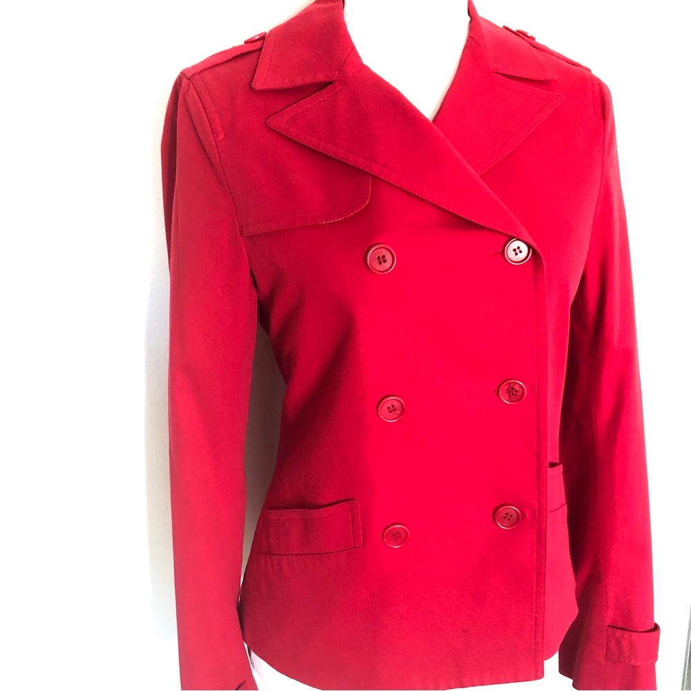 Theory Jacket Red Double Button Blazer Women’s - image 6
